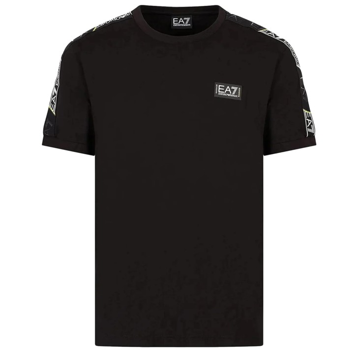 EA7 Emporio Armani T-shirt Nera a maniche corte da Uomo 