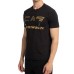 EA7 Emporio Armani T-shirt a maniche corte Nera da Uomo con Logo a contrasto