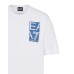 EA7 EMPORIO ARMANI T-SHIRT BIANCA CON LOGO NELLA PARTE POSTERIORE E ANTERIORE 