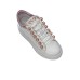 EMANUELLE VEE SNEAKER IN LEATHER TOTAL WHITE E PINK