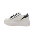 EMANUELLE VEE SNEAKER IN LEATHER WHITE E BLACK