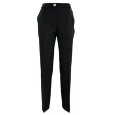 GUESS BY MARCIANO PANTALONE NERO CLASSICO IN TWILL DA DONNA 