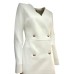 GUESS BY MARCIANO JODY LS WRAP DRESS BIANCO DA DONNA CON BOTTONI NELLA PARTE ANTERIORE 