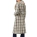 GUESS BY MARCIANO CAPPOTTO ROSA CIPRIA CON MANICHE LUNGHE A QUADRI WINDOWPANE IN CALDO MISTO LANA 