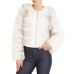 GUESS BY MARCIANO ECOPELLICCIA CORTA SFUMATA CON INSERTI IN PU WHITE 