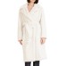 GUESS BY MARCIANO CLAIRE LONG CAPPOTTO IN PELLICCIA BIANCO DA DONNA 