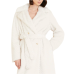 GUESS BY MARCIANO CLAIRE LONG CAPPOTTO IN PELLICCIA BIANCO DA DONNA 