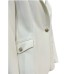 GUESS BY MARCIANO CELIA BLAZER MONOPETTO BIANCO A MANICA LUNGA IN TWILL STRECH 