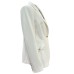 GUESS BY MARCIANO CELIA BLAZER MONOPETTO BIANCO A MANICA LUNGA IN TWILL STRECH 