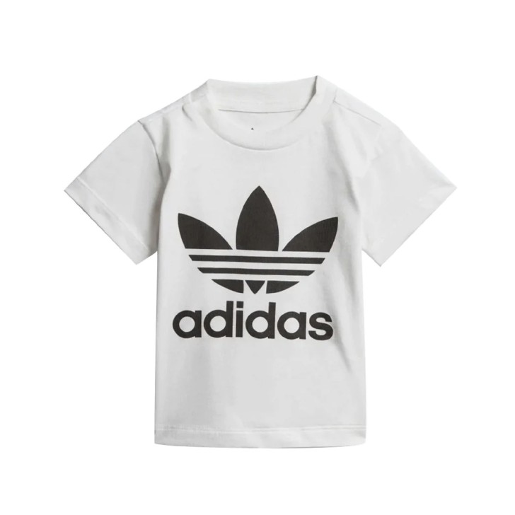 Adidas Originals T-shirt da Bambino Bianca con logo a contrasto 