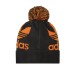 Adidas Originals Cappello nero e arancione con logo lettering