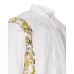 Versace Jeans Couture Camicia da Uomo Bianca con stampa Logo Couture a contrasto sui lati