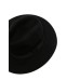 EMPORIO ARMANI CAPPELLO BLACK IN LANA CON DETTAGLIO IN NASTRO E TARGHETTA IN METALLO BLACK CON LOGO LETTERING