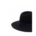 EMPORIO ARMANI CAPPELLO BLUE IN LANA CON DETTAGLIO IN NASTRO E TARGHETTA IN METALLO BLACK CON LOGO LETTERING