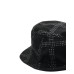 EMPORIO ARMANI CAPPELLO NERO ALLA PESCATORA CON STAMPA ALL OVER 