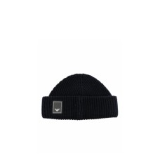 EMPORIO ARMANI BEANIE HAT BLU NAVY