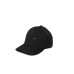 EMPORIO ARMANI CAPPELLO DA BASEBALL BLACK IN NYLON JACQUARD LOGO LETTERING ALL OVER E LOGO LETTERING IN METALLO 