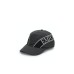 EMPORIO ARMANI CAPPELLO DA BASEBALL ANTHRACITE GREY CON INSERTO BLACK E LOGO LETTERING RICAMATO 