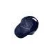 EMPORIO ARMANI CAPPELLO DA BASEBALL BLU NAVY CON LOGO LETTERING ALL OVER E LOGO IN METALLO 