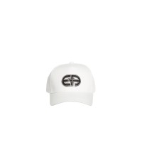 EMPORIO ARMANI CAPPELLO DA BASEBALL WHITE CON PATCH LOGO r-EAcreate RICAMATO