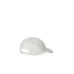 EMPORIO ARMANI CAPPELLO DA BASEBALL IN COTONE WHITE CON MAXI LOGO AQUILA RICAMATA TONO SU TONO 