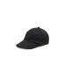 EMPORIO ARMANI CAPPELLO DA BASEBALL IN COTONE BLACK CON MAXI LOGO AQUILA RICAMATA TONO SU TONO	