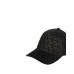 EMPORIO ARMANI CAPPELLO DA BASEBALL UNISEX BLACK CON LOGO EA E LOGO AQUILA ALL OVER 