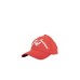 EMPORIO ARMANI CAPPELLO DA BASEBALL RED CON LOGO LETTERING RICAMATO WHITE