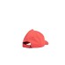 EMPORIO ARMANI CAPPELLO DA BASEBALL RED CON LOGO LETTERING RICAMATO WHITE