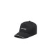 EMPORIO ARMANI  CAPPELLO DA BASEBALL BLACK CON PATCH IN LEATHER BLACK CON LOGO LETTERING WHITE