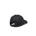 EMPORIO ARMANI  CAPPELLO DA BASEBALL BLACK CON PATCH IN LEATHER BLACK CON LOGO LETTERING WHITE