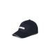 EMPORIO ARMANI  CAPPELLO DA BASEBALL BLUE CON PATCH IN LEATHER WHITE CON LOGO LETTERING 