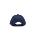 EMPORIO ARMANI CAPPELLO DA BASEBALL BLUE IN TESSUTO JACQUARD EAGLE ALL OVER E LOGO LETTERING