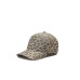 EMPORIO ARMANI CAPPELLO DA BASEBALL BEIGE CON LOGO LETTERING EA E LOGO AQUILA ALL OVER