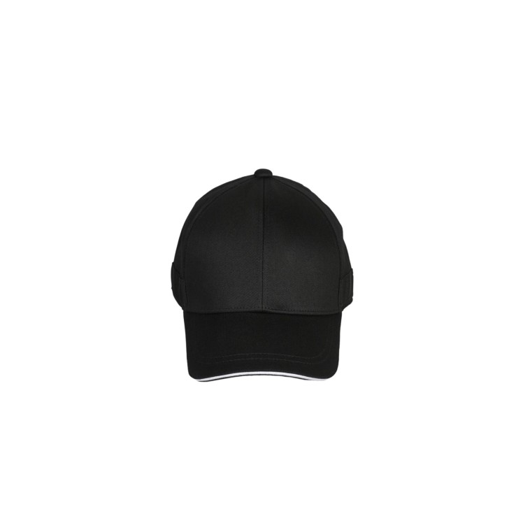 EMPORIO ARMANI CAPPELLO NERO DA UOMO CON LOGO LETTERING NELLA PARTE POSTERIORE 