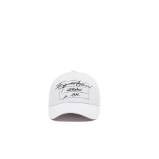 EMPORIO ARMANI CAPPELLO DA BASEBALL WHITE CON LOGO LETTERING RICAMATO 