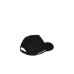 EMPORIO ARMANI CAPPELLO DA BASEBALL BLACK CON LOGO LETTERING E LOGO AQUILA RICAMATO WHITE