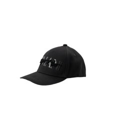 EMPORIO ARMANI CAPPELLO DA BASEBALL BLACK CON LOGO LETTERING