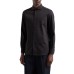 EMPORIO ARMANI CAMICIA REGULAR FIT IN COTONE BLACK CON LOGO LETTERING JACQUARD ALL OVER	