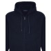 EMPORIO ARMANI FELPA FULL ZIP CON CAPPUCCIO BLUE CON LOGO LETTERING ALL OVER	