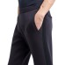 EMPORIO ARMANI PANTALONI JOGGER BLU NAVY IN DOUBLE JERSEY DI MISTO COTONE CON BANDE CON LOGO LETTERING