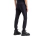 EMPORIO ARMANI PANTALONI JOGGER BLU NAVY IN DOUBLE JERSEY DI MISTO COTONE CON BANDE CON LOGO LETTERING