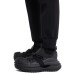 EMPORIO ARMANI PANTALONI JOGGER BLACK IN DOUBLE JERSEY DI MISTO COTONE CON BANDE CON LOGO LETTERING