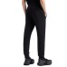 EMPORIO ARMANI PANTALONI JOGGER BLACK IN DOUBLE JERSEY DI MISTO COTONE CON BANDE CON LOGO LETTERING