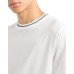 EMPORIO ARMANI T-SHIRT A MANICA CORTA WHITE REGULAR FIT CON COLLO LOGATO IN JERSEY MISTO LYOCELL ASV	