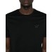 EMPORIO ARMANI T-SHIRT GIROCOLLO IN COTONE BLACK A MANICA CORTA CON LOGO RICAMATO 