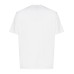 EMPORIO ARMANI T-SHIRT IN COTONE A MANICA CORTA WHITE CON LOGO LETTERING TONO SU TONO	