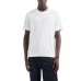 EMPORIO ARMANI T-SHIRT WHITE A MANICA CORTA IN JERSEY LIGHT CON RICAMO LOGO A RILIEVO ASV