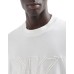 EMPORIO ARMANI T-SHIRT WHITE A MANICA CORTA IN JERSEY LIGHT CON RICAMO LOGO A RILIEVO ASV