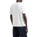 EMPORIO ARMANI T-SHIRT WHITE A MANICA CORTA IN JERSEY LIGHT CON RICAMO LOGO A RILIEVO ASV